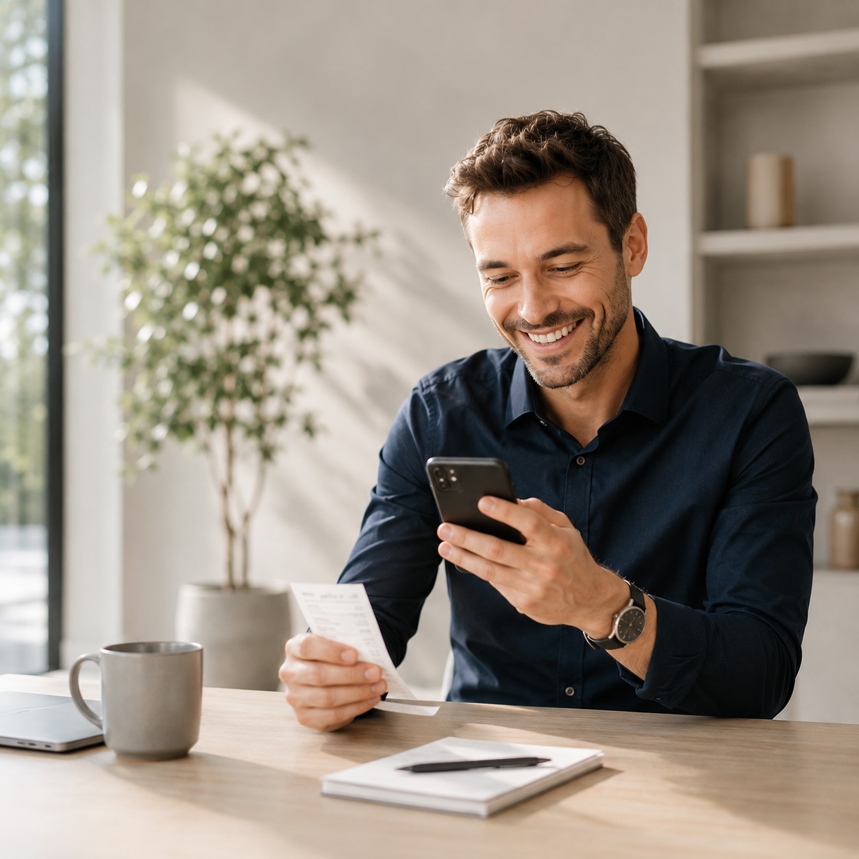 Bon wird per Smartphone erfasst